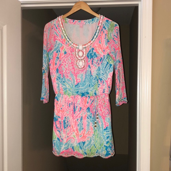 Lilly Pulitzer Delisa Dress In Holy 